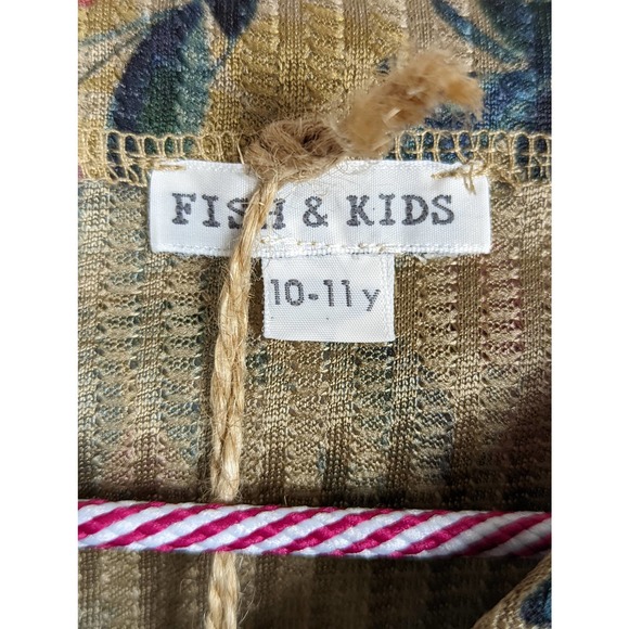 FISH & KIDS Retro Girl's Floral Midi Dress Spain (Euro 10-11 Yrs) US Large - Picture 6 of 8